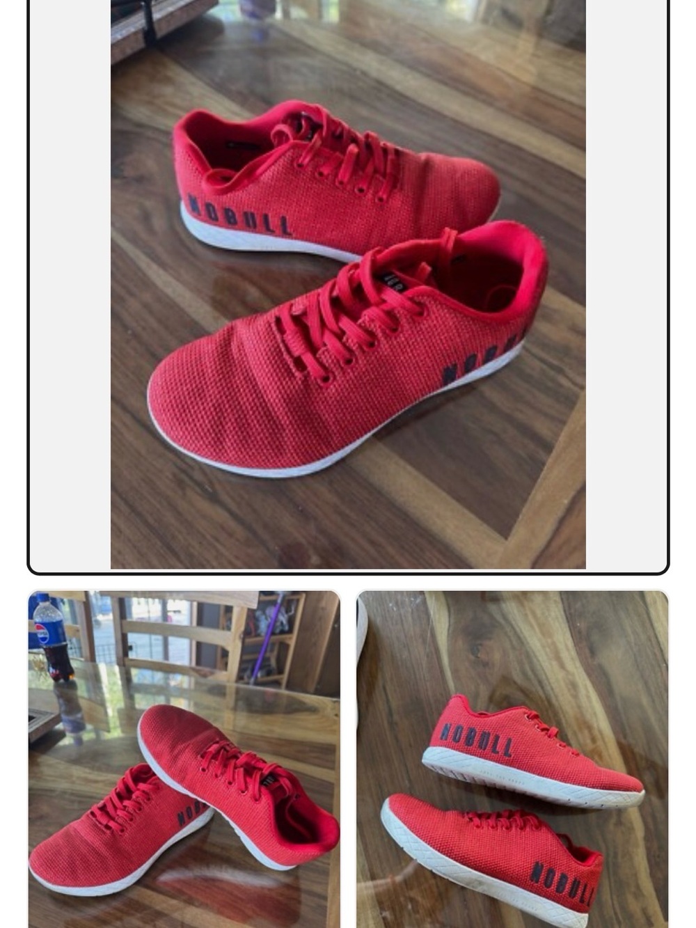 NOBULL Red Knit Athletic Shoes